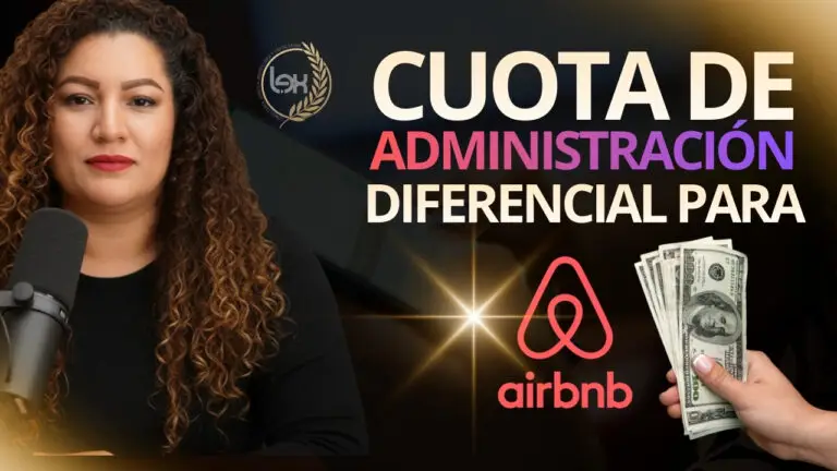 CUOTA DE ADMINISTRACIÓN DIFERENCIAL PARA AIRBNB