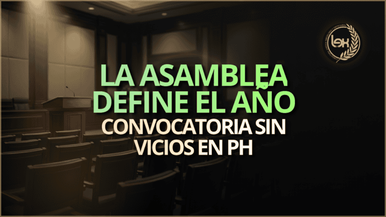La asamblea define el año: convocatoria sin vicios en PH